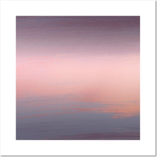 Abstract Sunset Over The Ocean Posters and Art